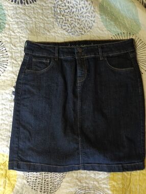 Old Navy Dark Blue Denim Pencil Skirt
